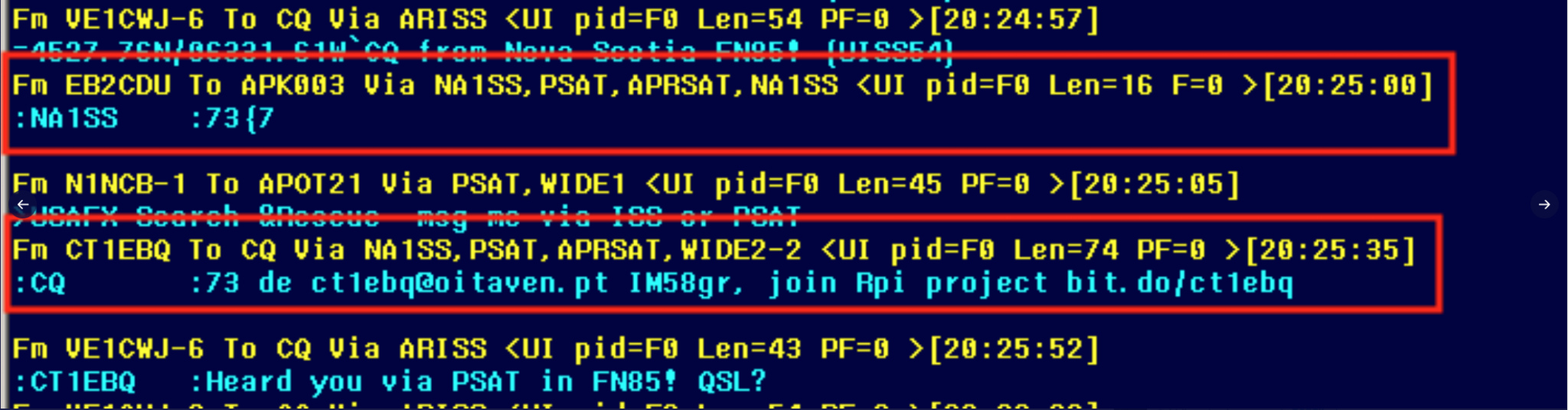 APRS Space DX | CT1EBQ